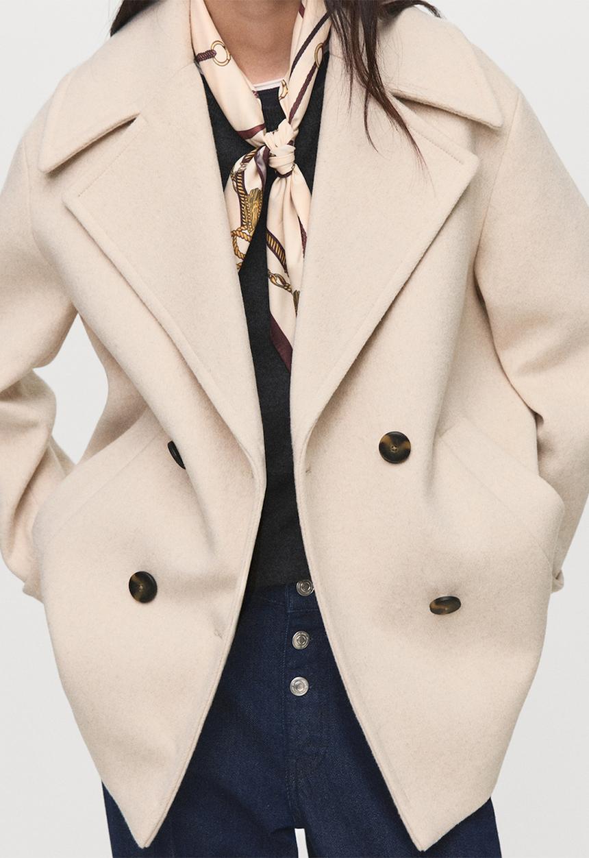 MANGO - Coat goya - beige