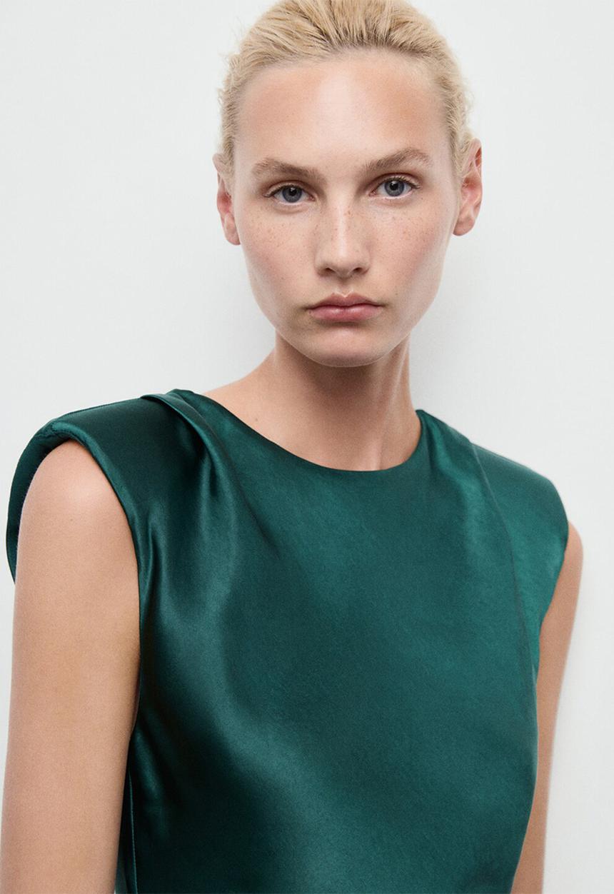 MANGO - Dress gante2-w - green