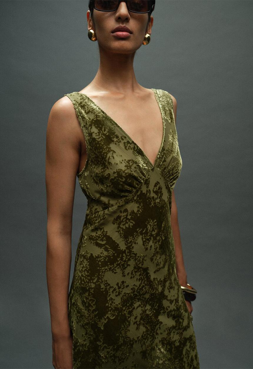 MANGO - Dress rocio - light/ pastel green