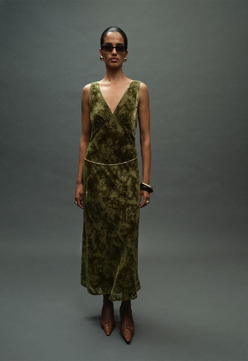 MANGO - Dress rocio - light/ pastel green