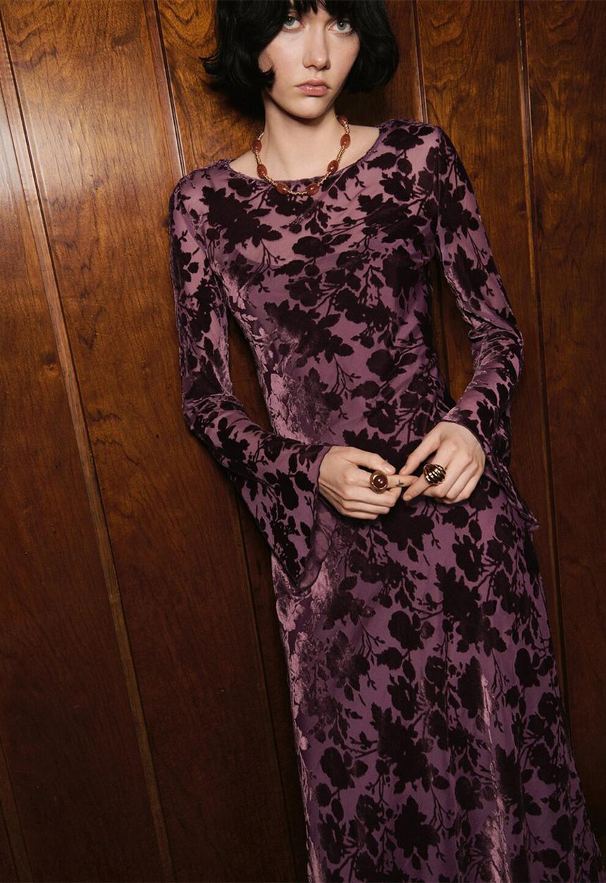 MANGO - Dress ale -  dark red