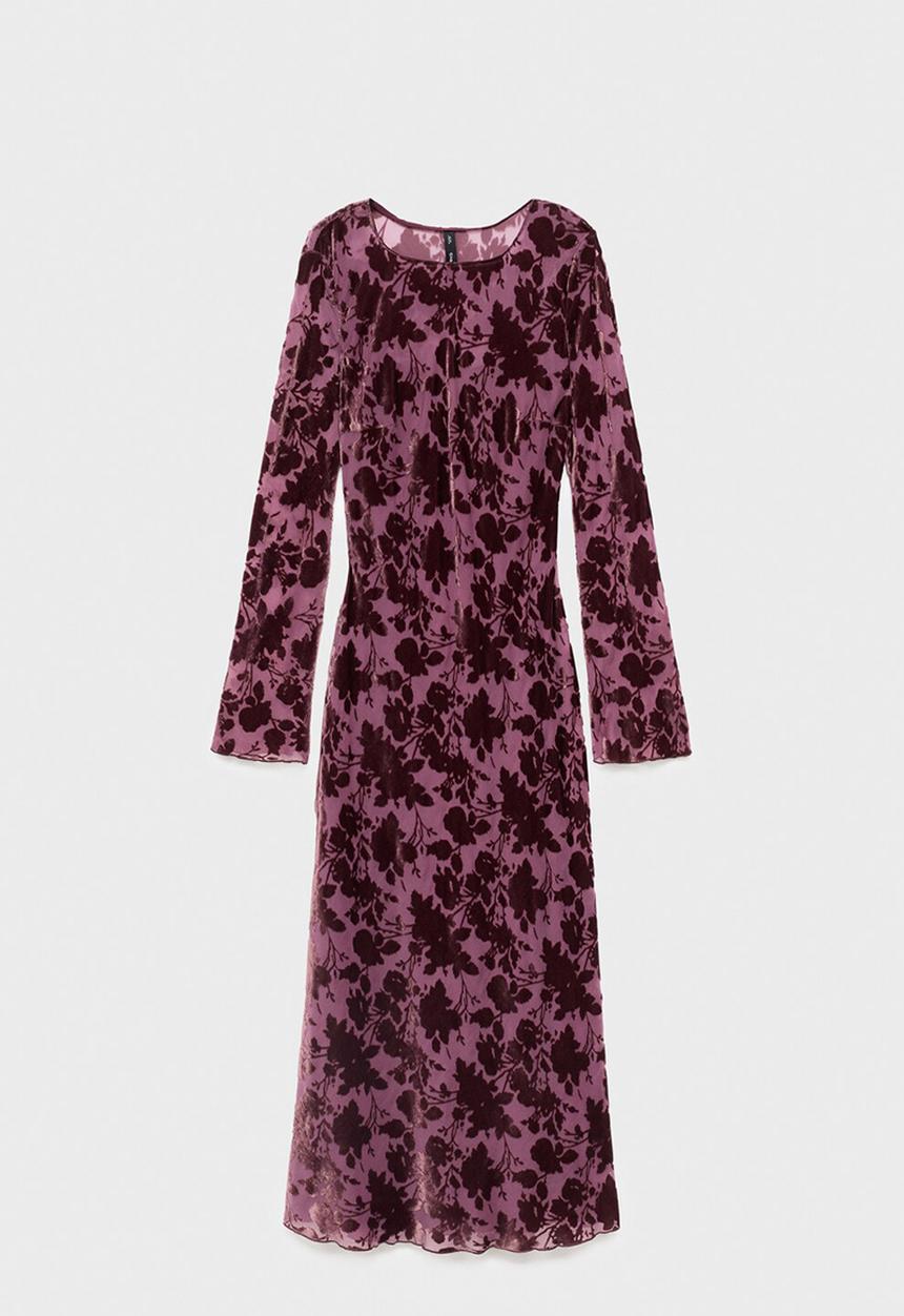 MANGO - Dress ale -  dark red