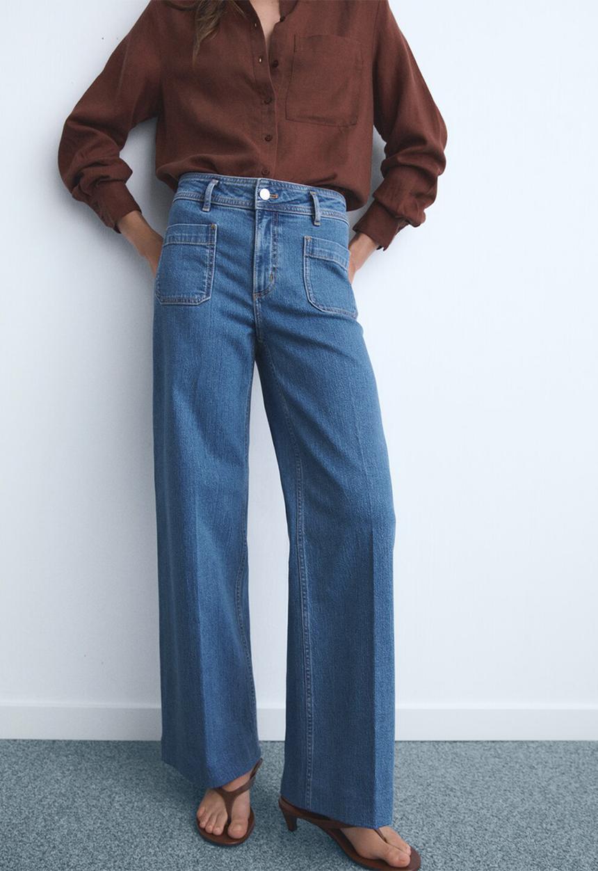 MANGO - Jeans martina - open-blue