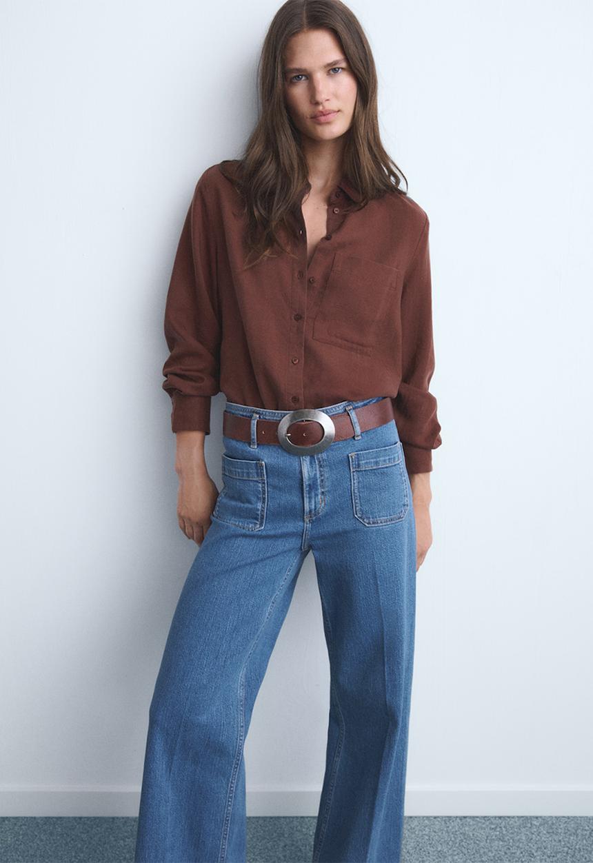 MANGO - Jeans martina - open-blue