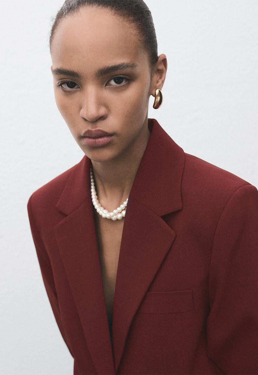MANGO - Americana farah - red