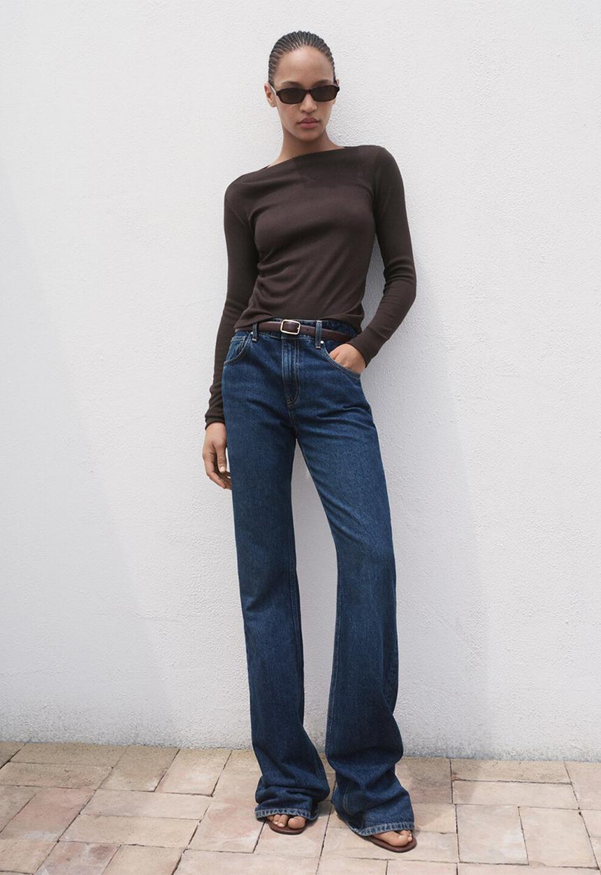 MANGO - Camiseta michi - dark brown