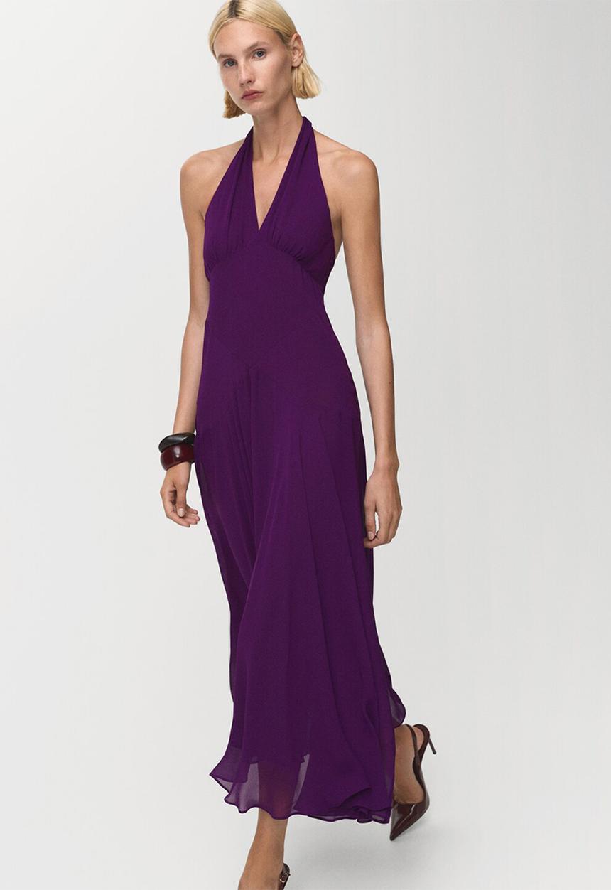 MANGO - Dress maria -  mid-purple