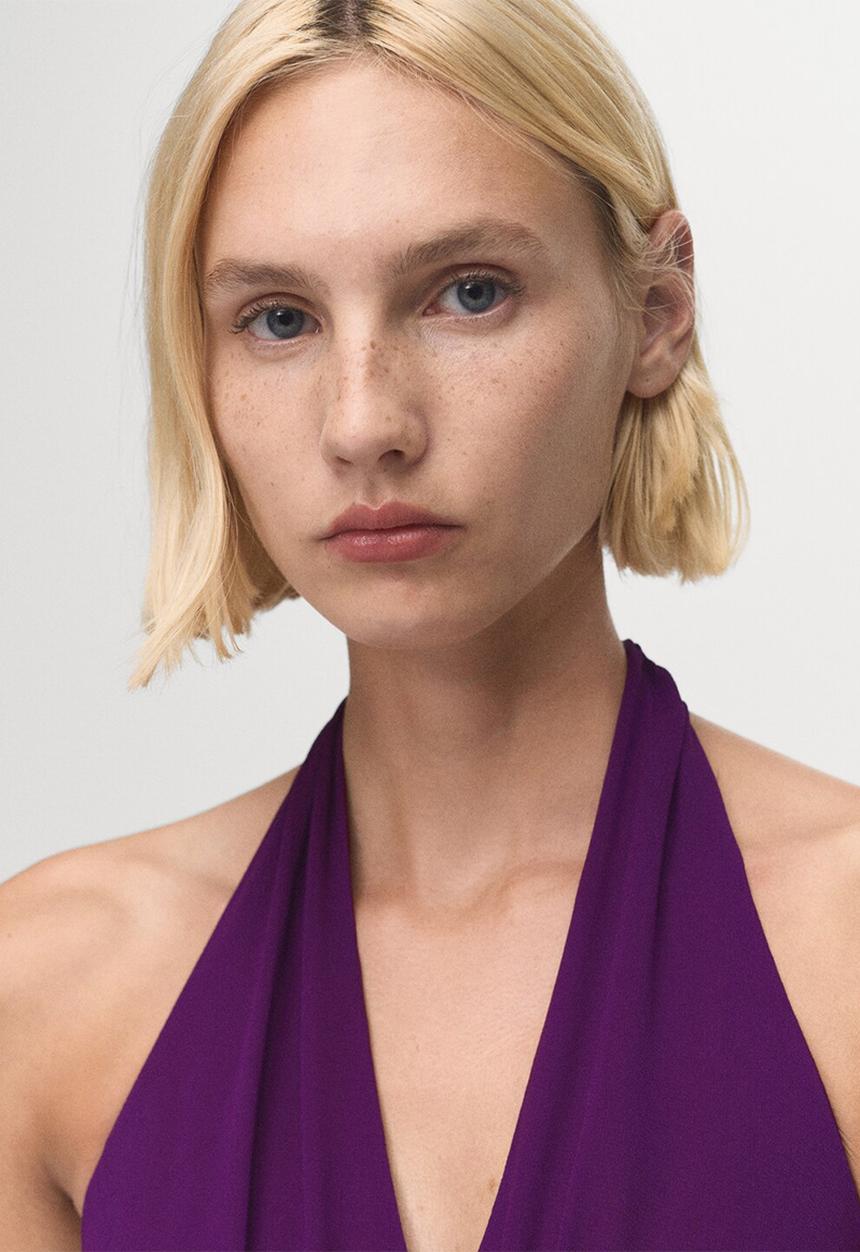 MANGO - Dress maria -  mid-purple