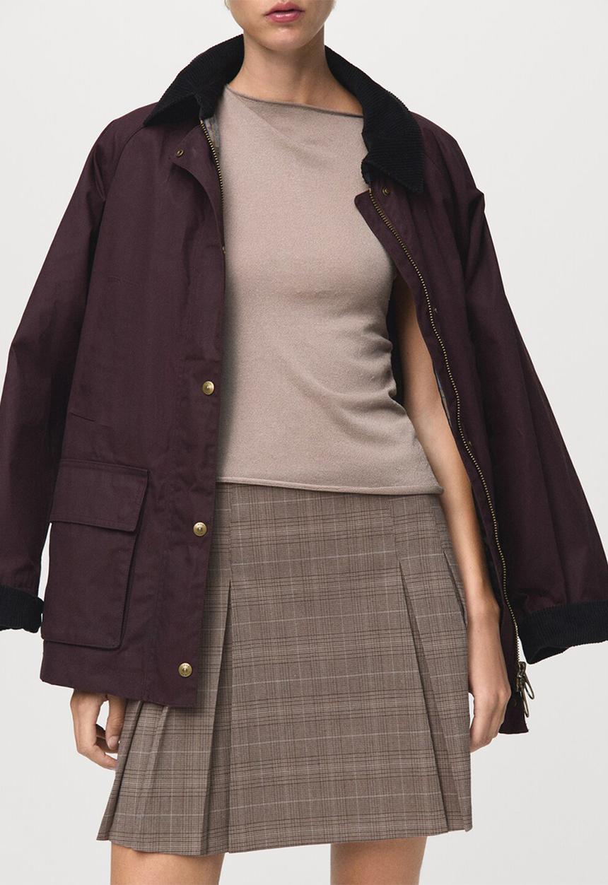 MANGO - Skirt grunge - light brown
