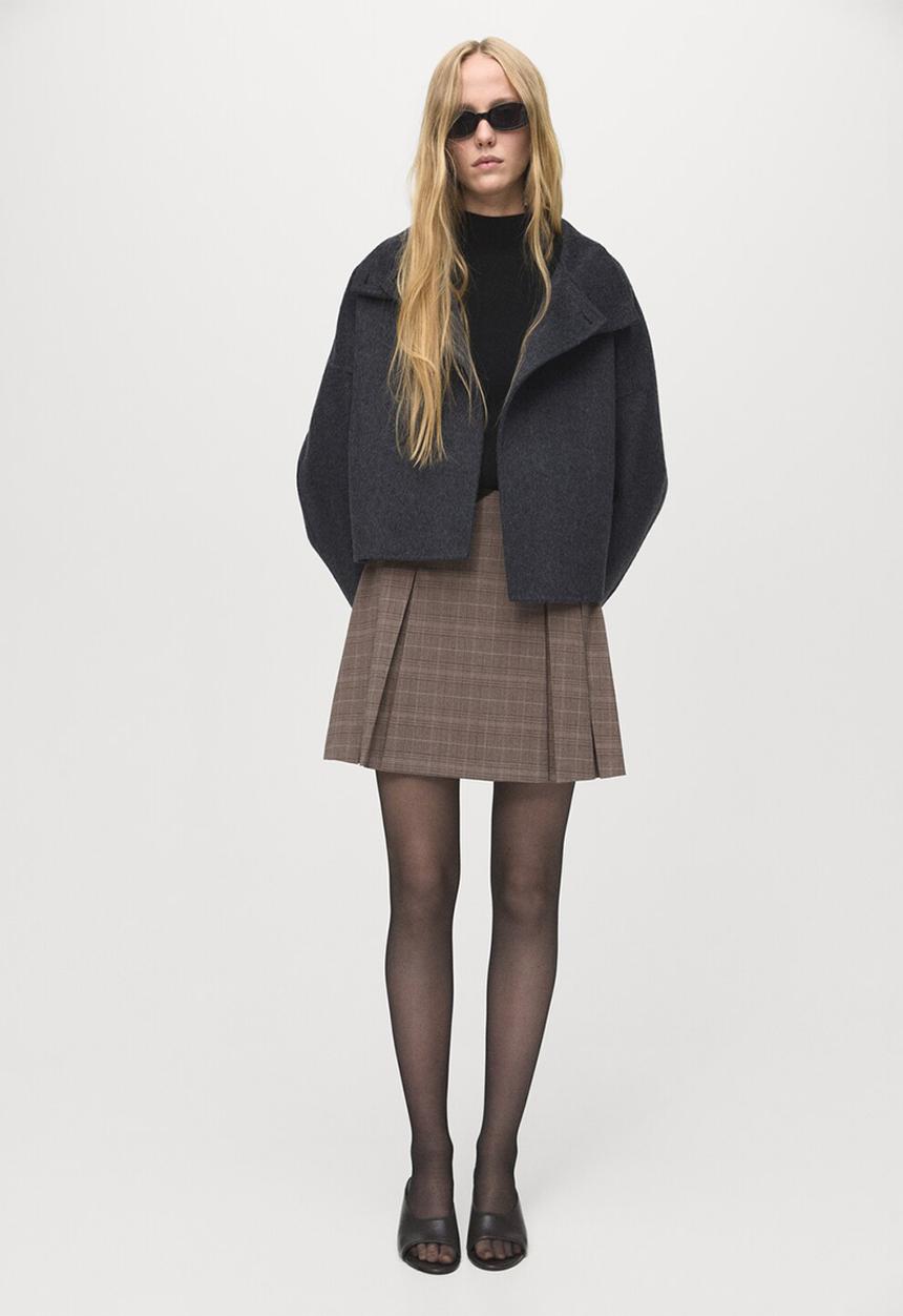 MANGO - Skirt grunge - light brown