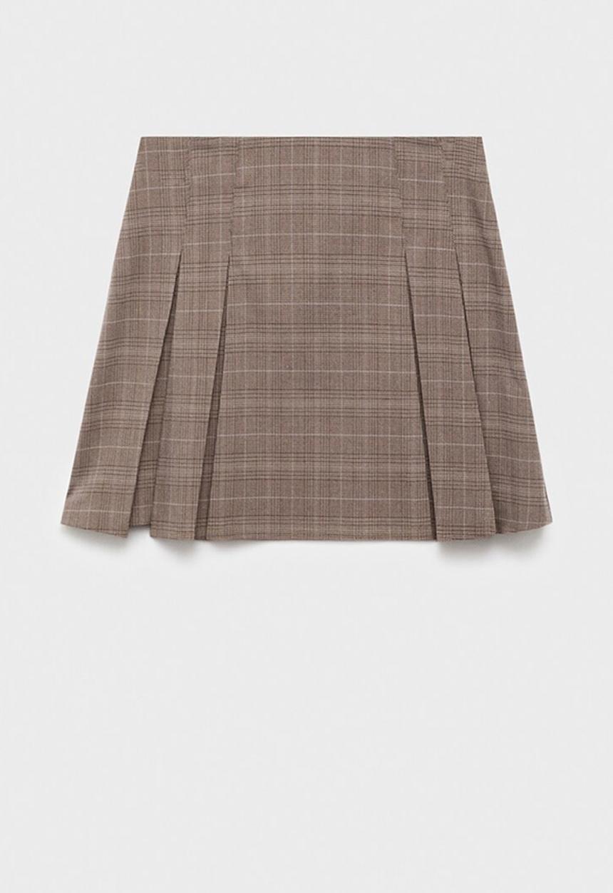 MANGO - Skirt grunge - light brown