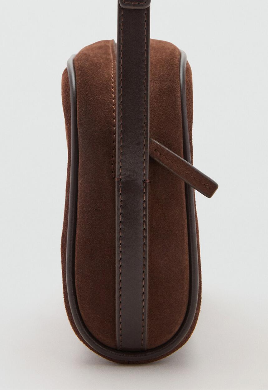 MANGO - Fes crossbody bag - dark brown