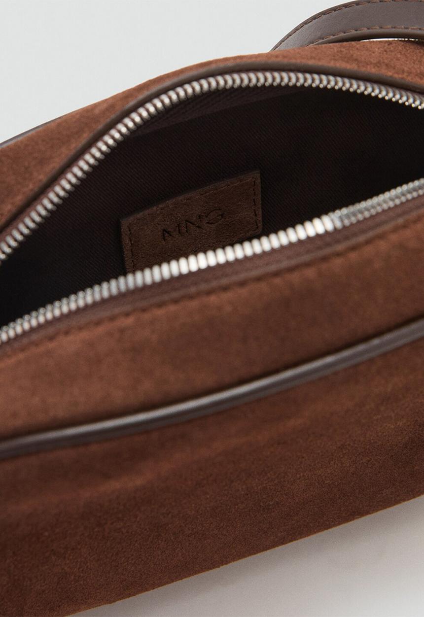 MANGO - Fes crossbody bag - dark brown