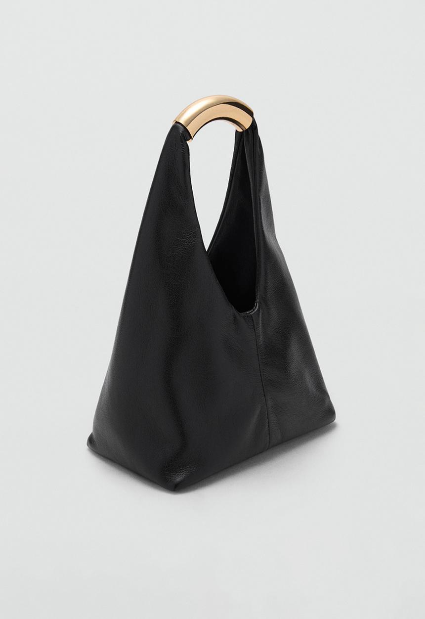 MANGO - Bolso M Bernard Handbag - Black