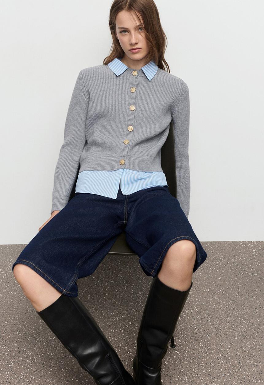 MANGO - Cardigan giovanni - grey