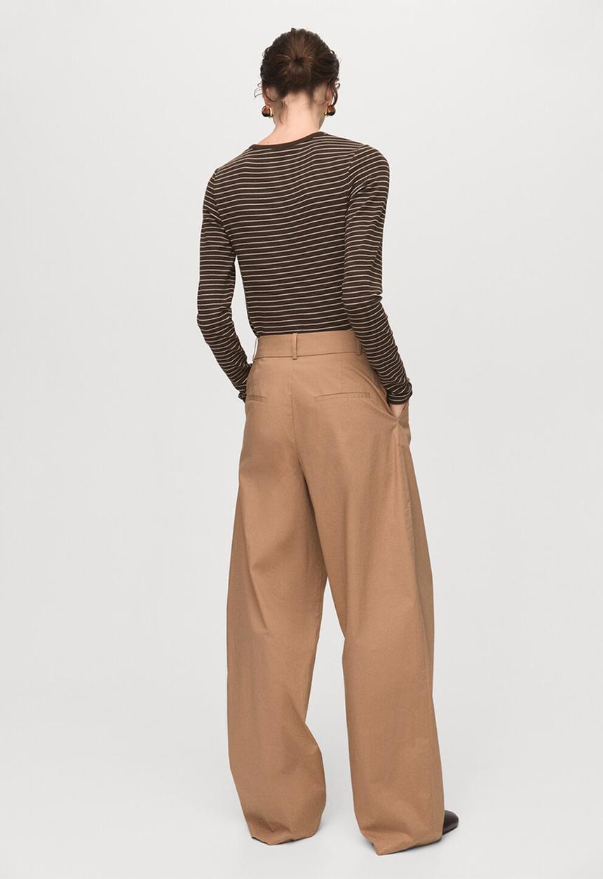 MANGO - T-shirt paul - brown