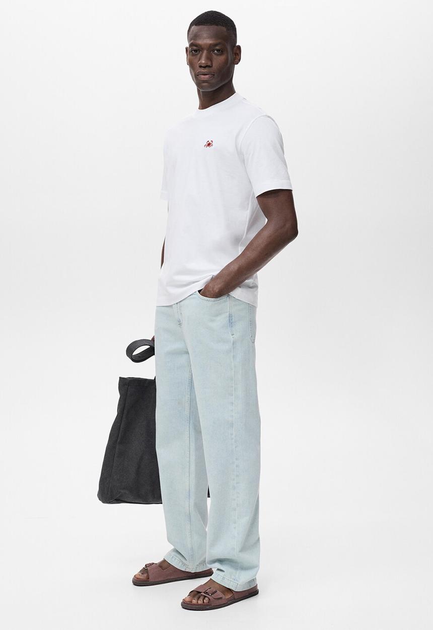 MANGO - Camiseta Crab - White