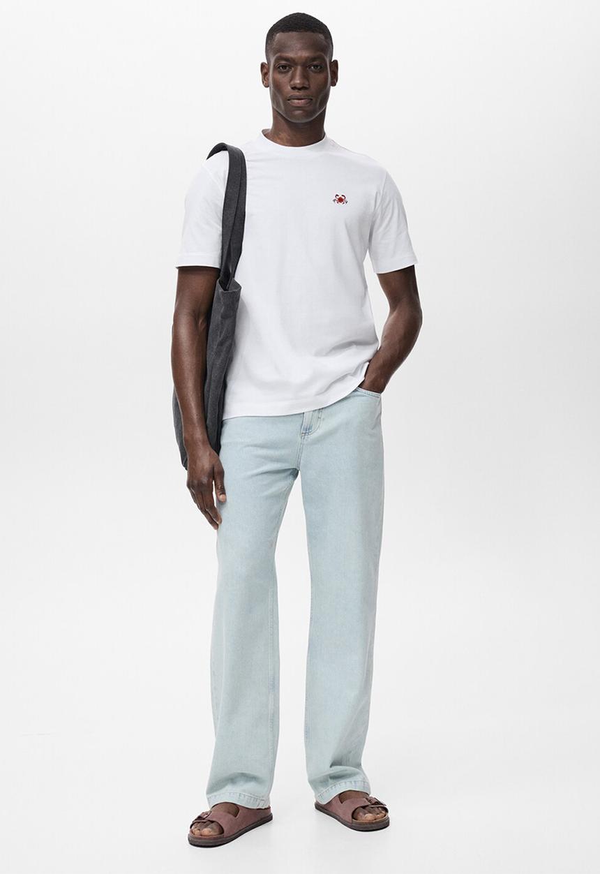 MANGO - Camiseta Crab - White