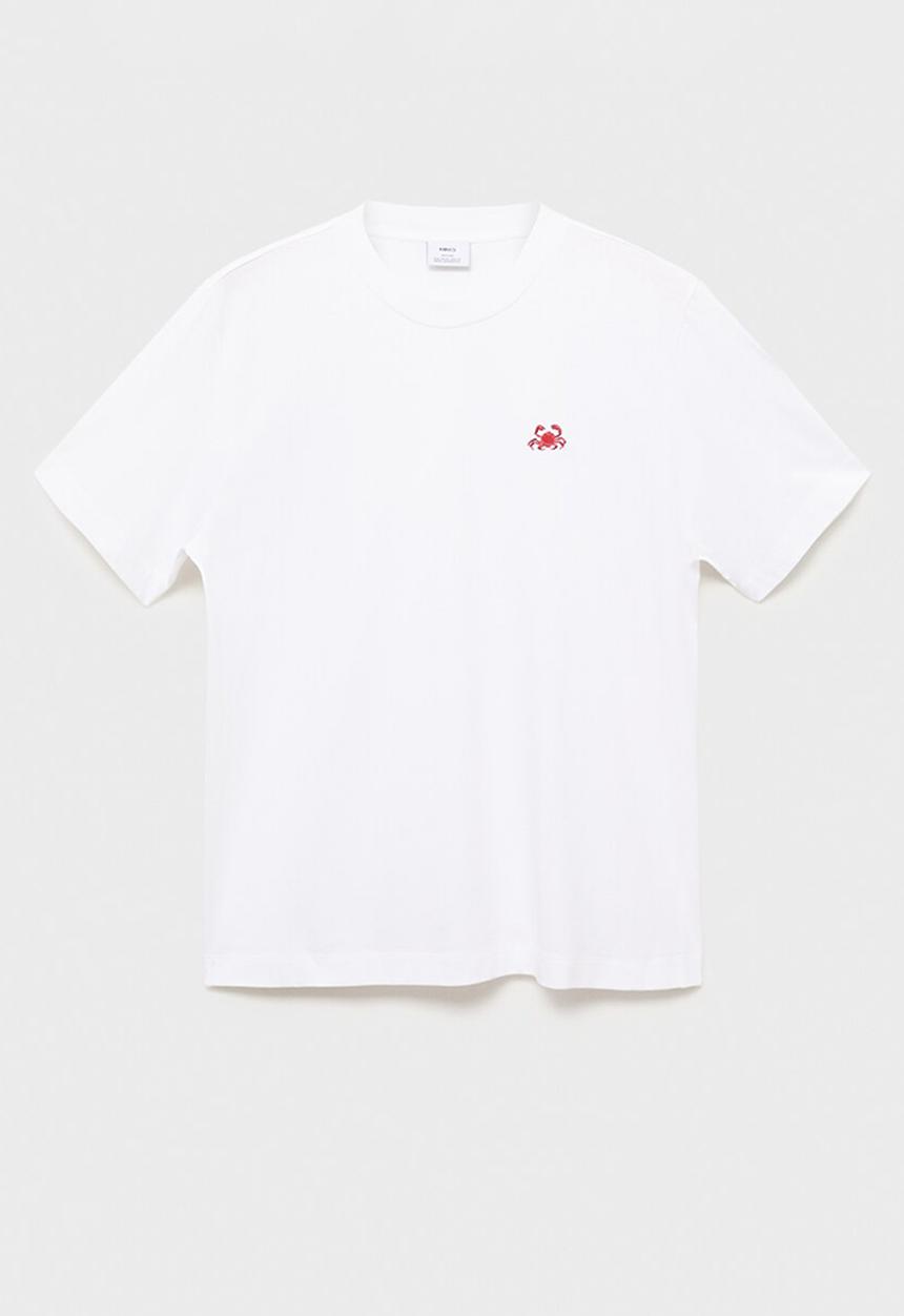 MANGO - Camiseta Crab - White