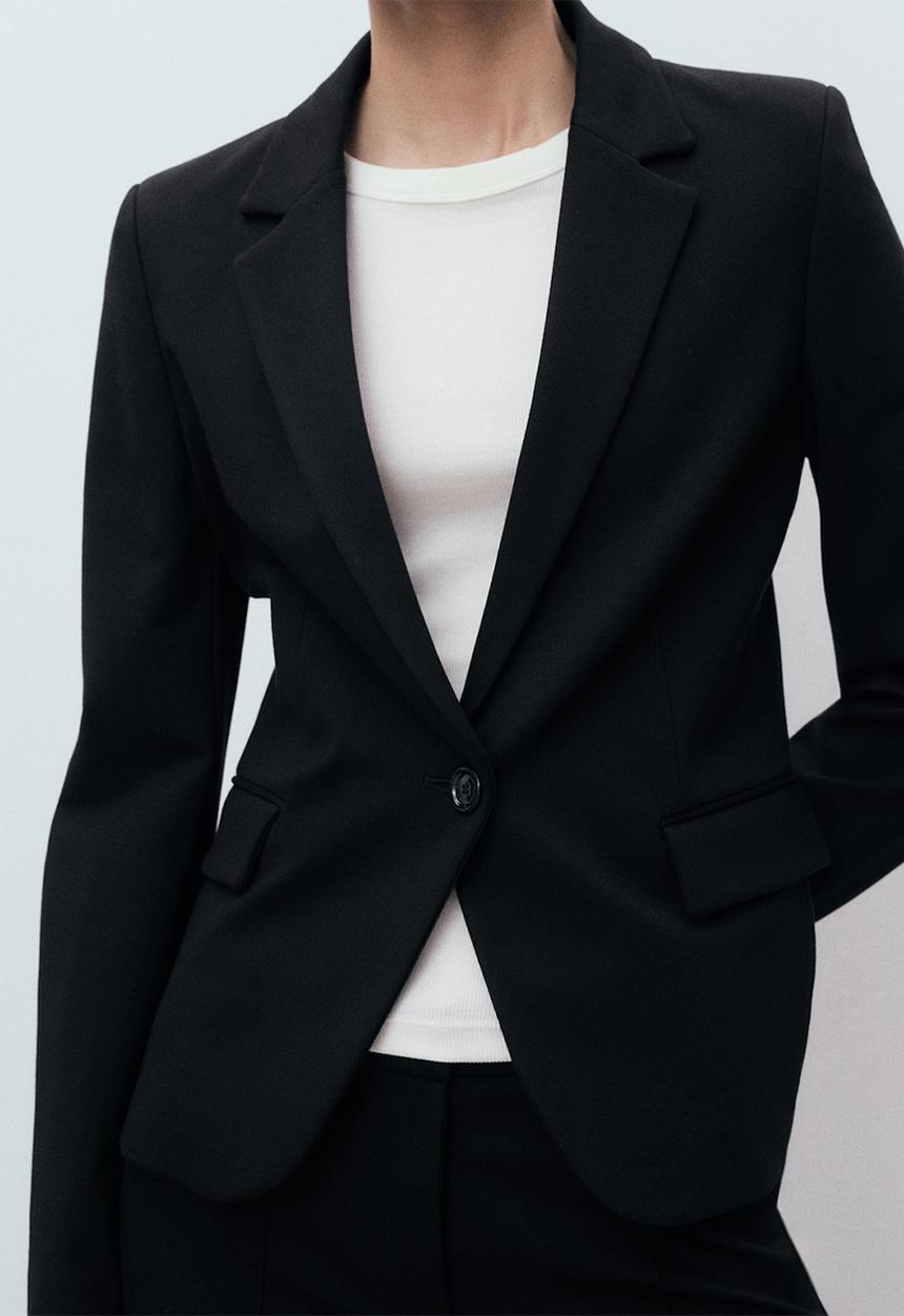 MANGO - Americana paloma - black