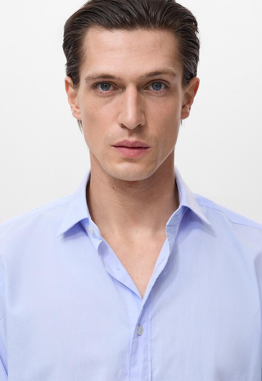 MANGO - Camisa Play1 - Sky Blue