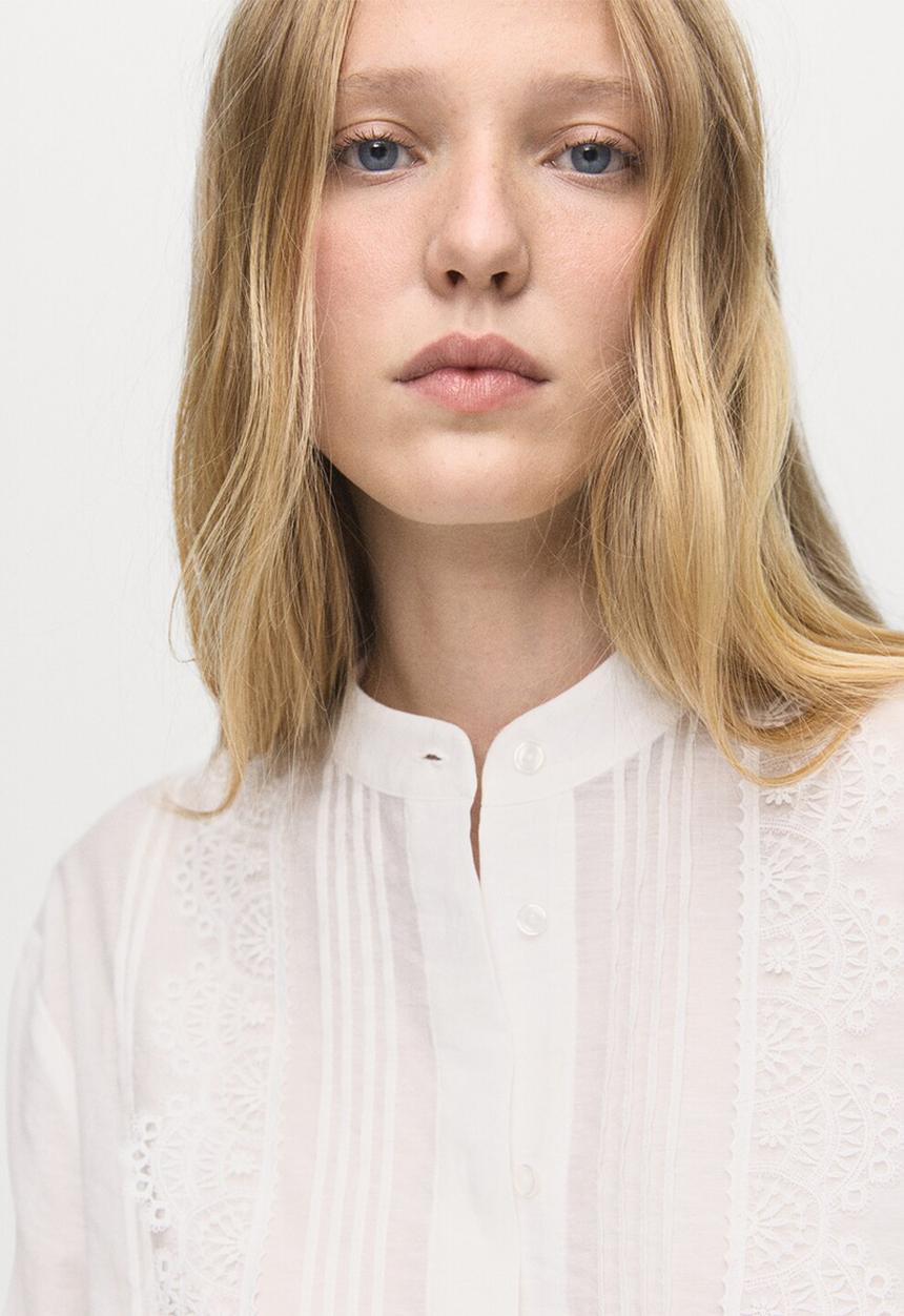 MANGO - Blouse cindy  - l ight beige