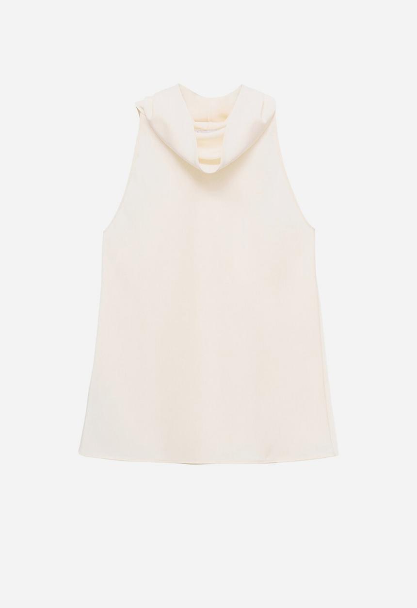 MANGO - Blusa grass -  light beige