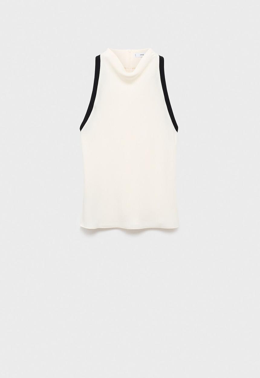 MANGO - Blusa emilia - light beige