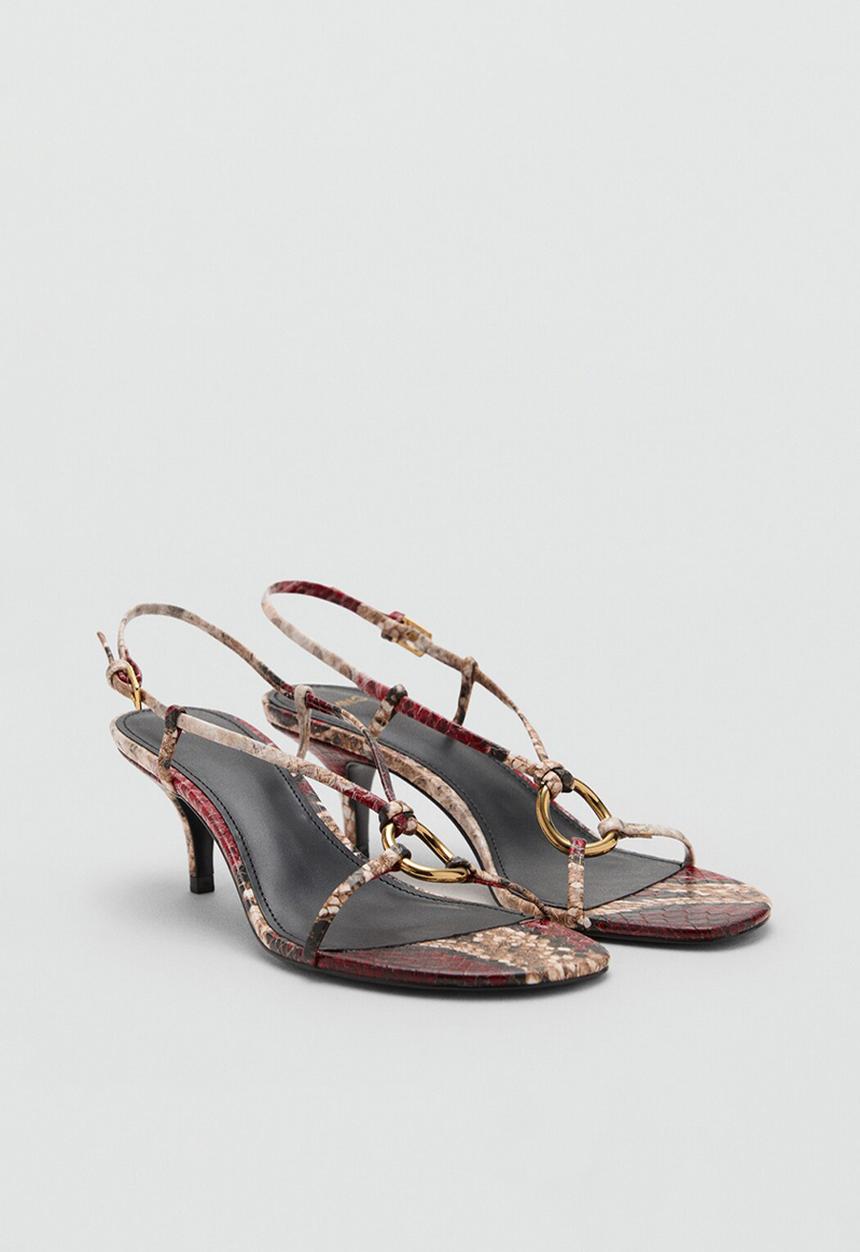 MANGO - Anilla heel - bright red