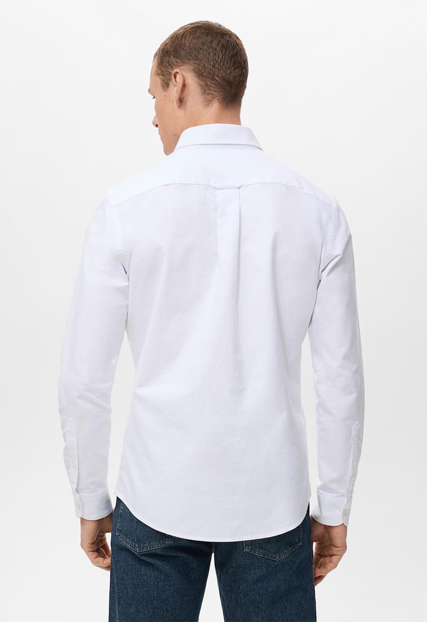 MANGO - Camisa Oxford - White