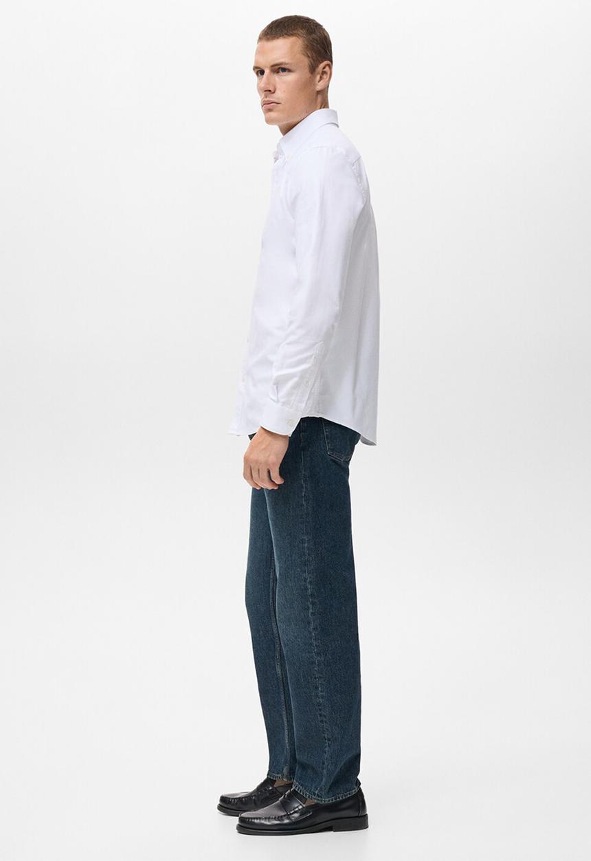 MANGO - Camisa Oxford - White