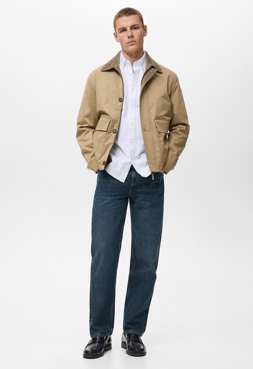 MANGO - Camisa Oxford - White