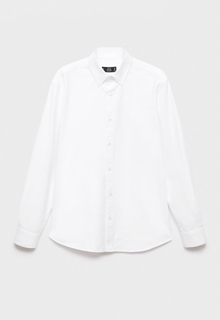 MANGO - Camisa Oxford - White