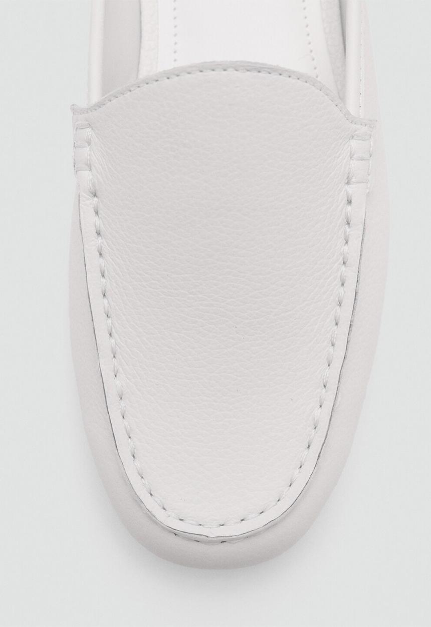 MANGO - Marra leather mule - white