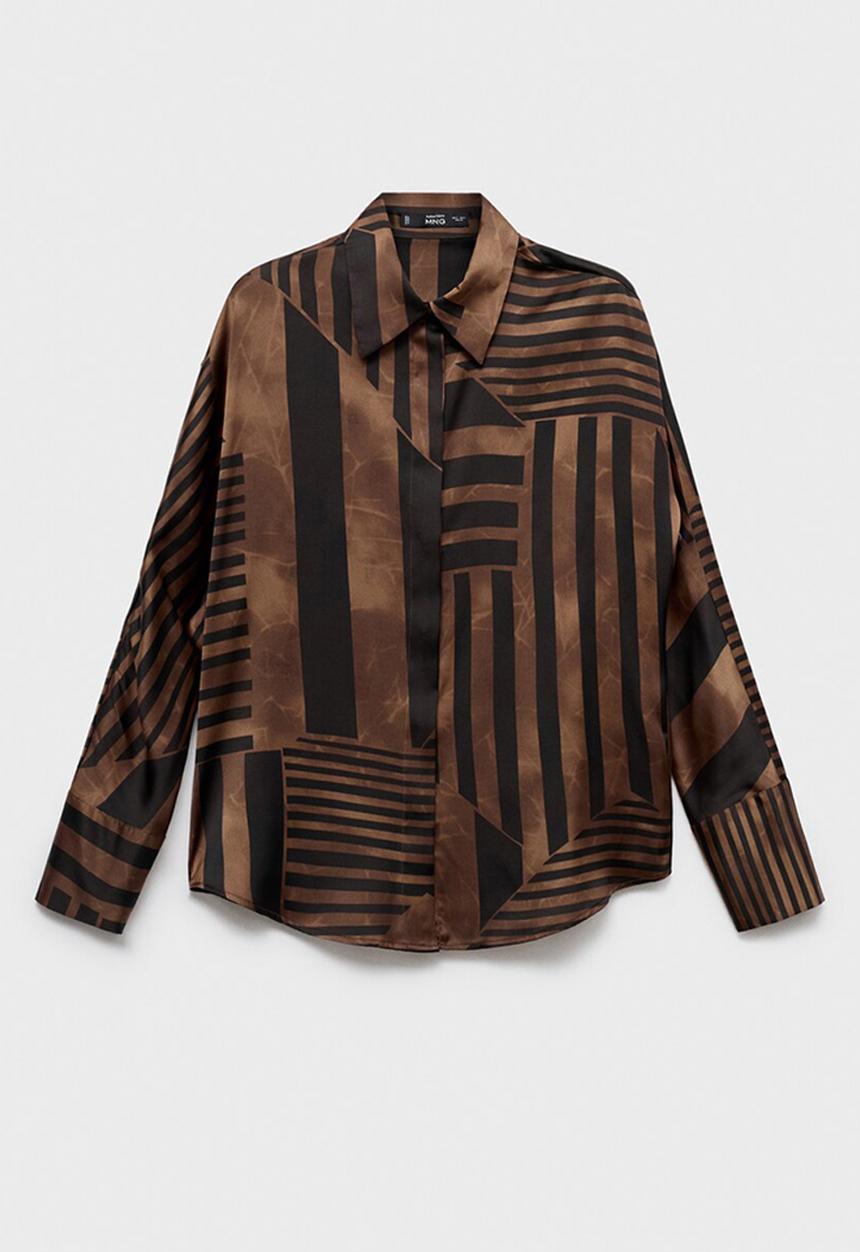 MANGO - Shirt trini -  brown