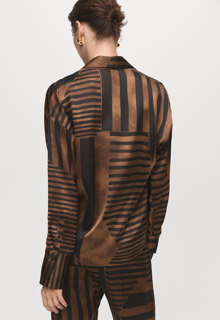 MANGO - Shirt trini -  brown