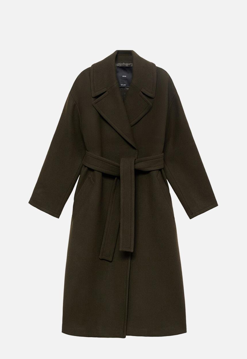 MANGO - Abrigo traviata - beige/ khaki