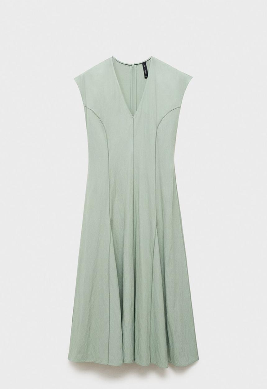 MANGO - Dress sprung -  green