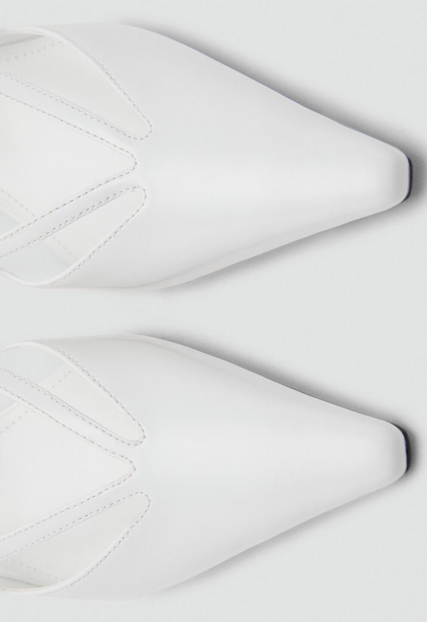 MANGO - Cruce heel - white