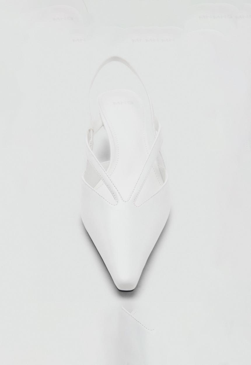 MANGO - Cruce heel - white