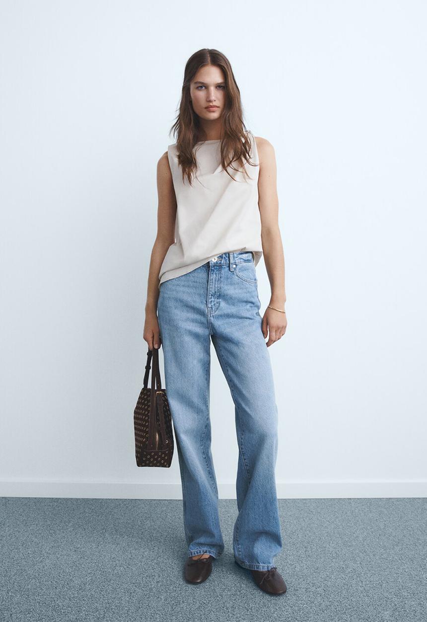 MANGO - Jeans charlot - open-blue