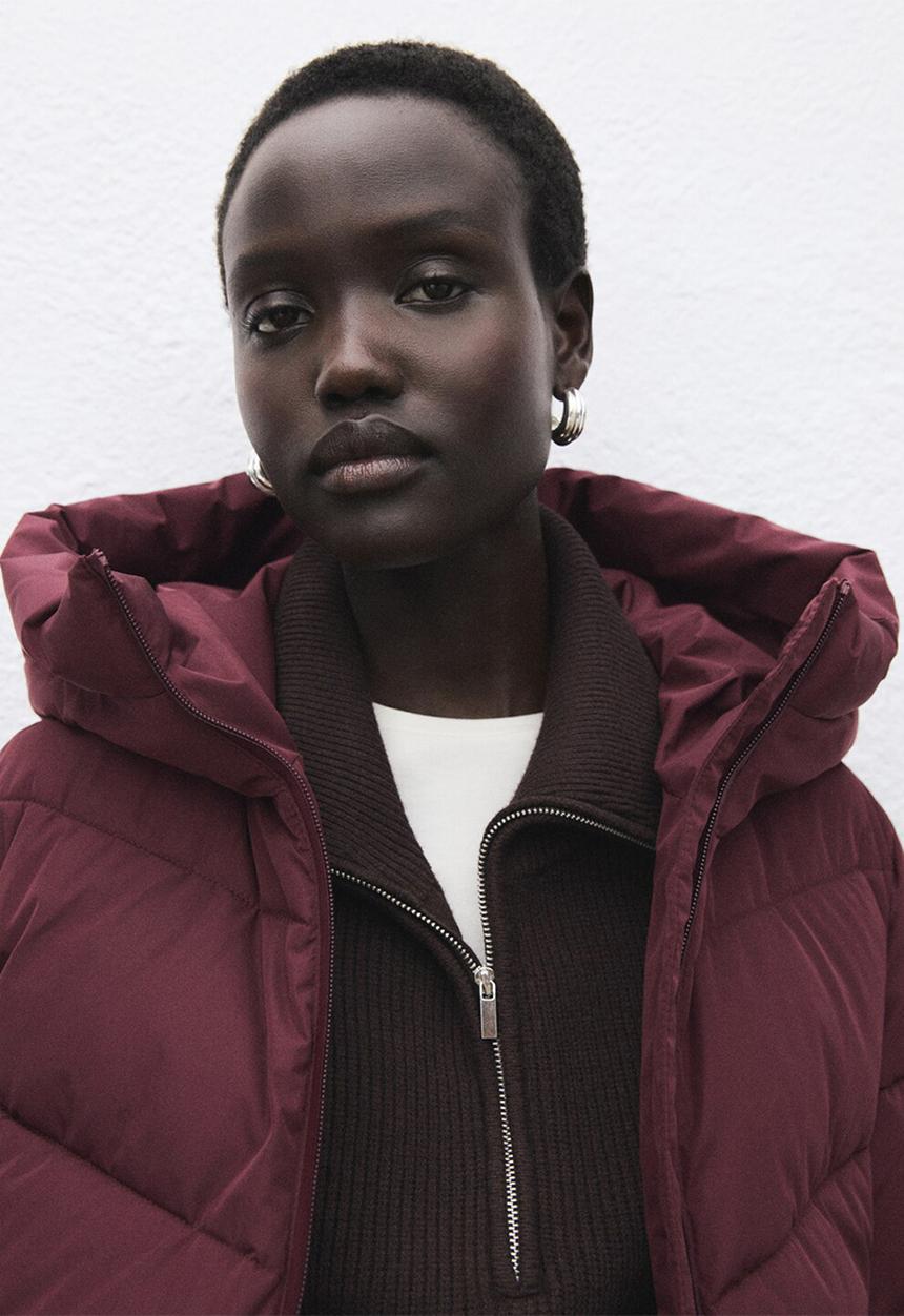 MANGO - Anorak tokyo - dark red