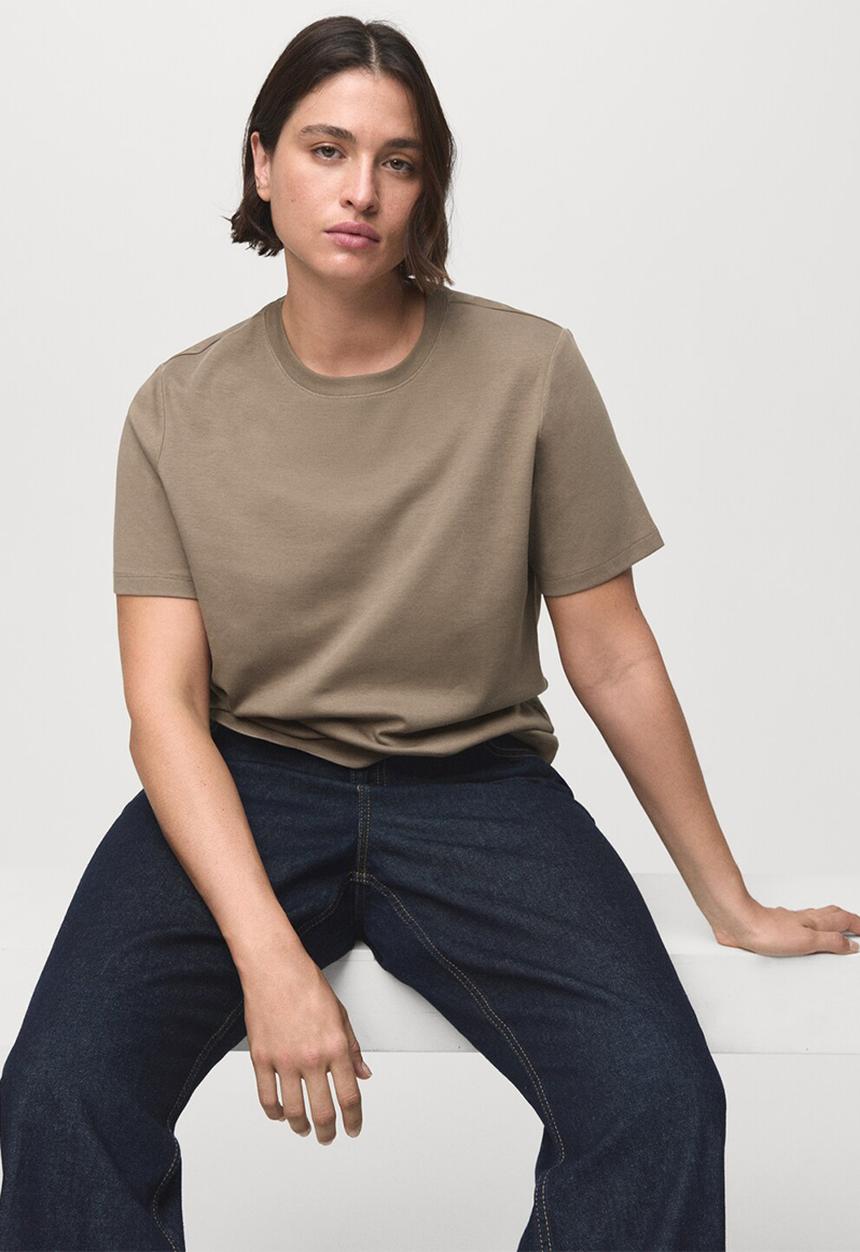 MANGO - Shirt rita -  light brown