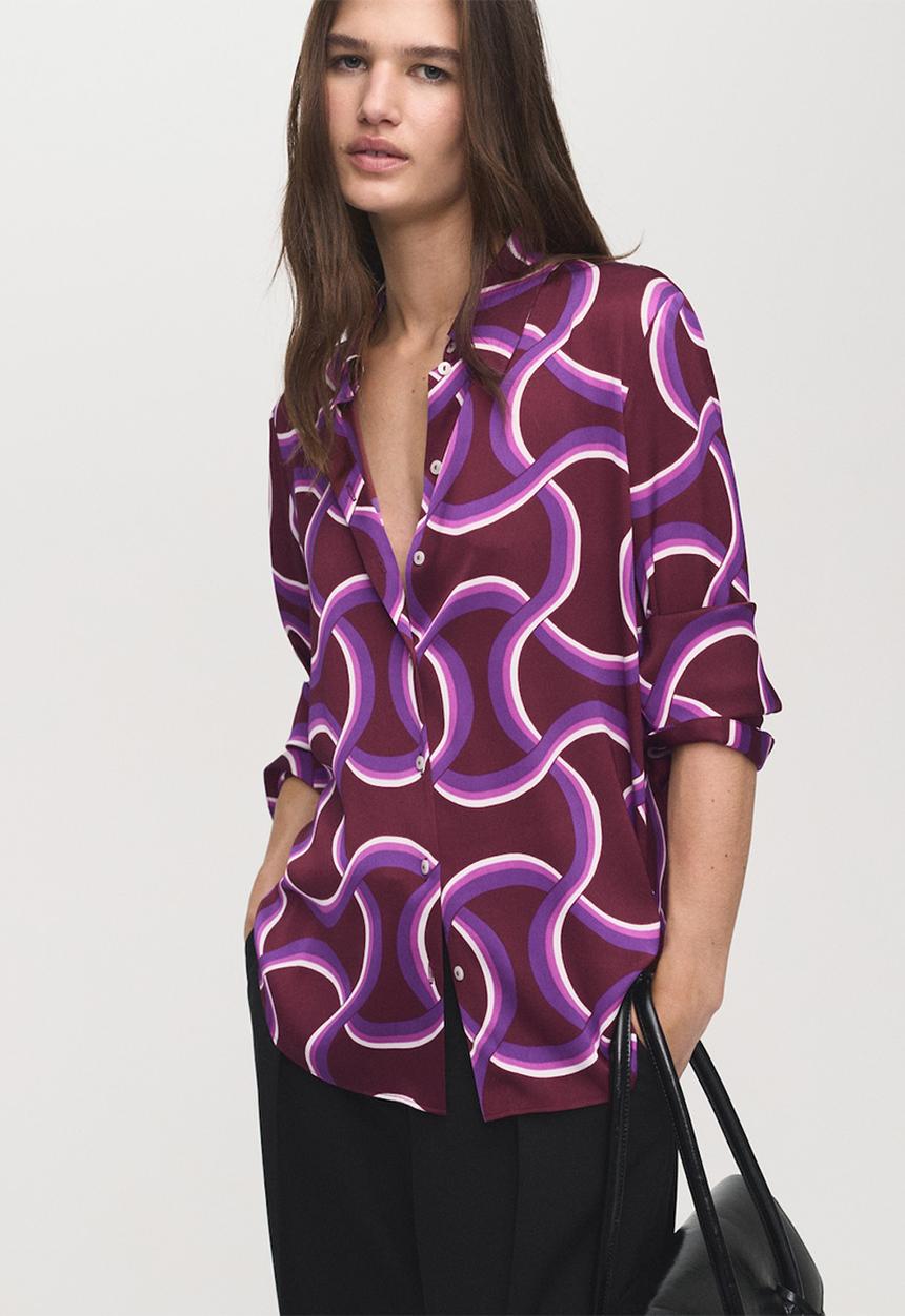 MANGO - Shirt ideale -  mid-purple