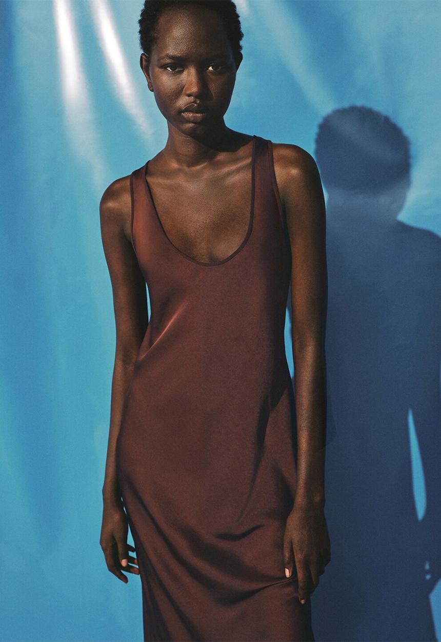 MANGO - Dress luisa2 -  brown