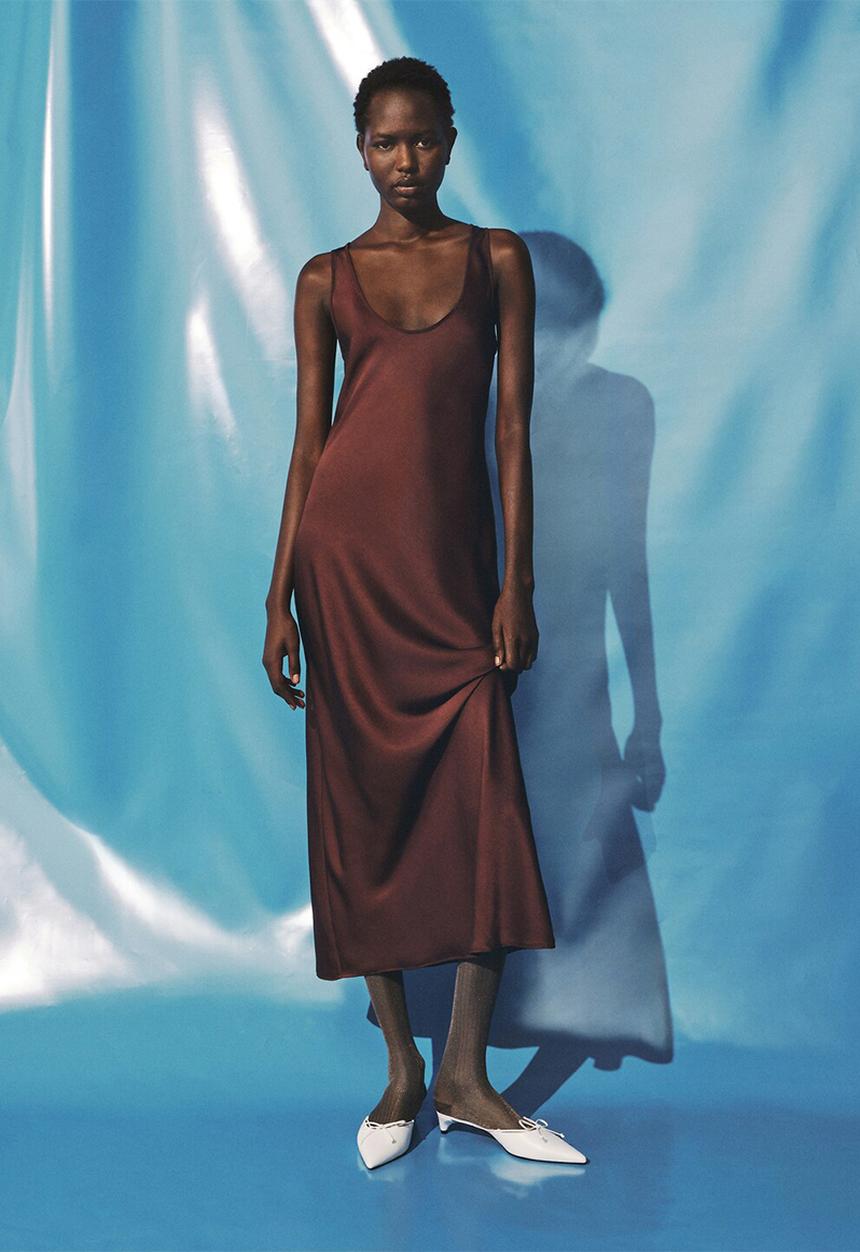 MANGO - Dress luisa2 -  brown