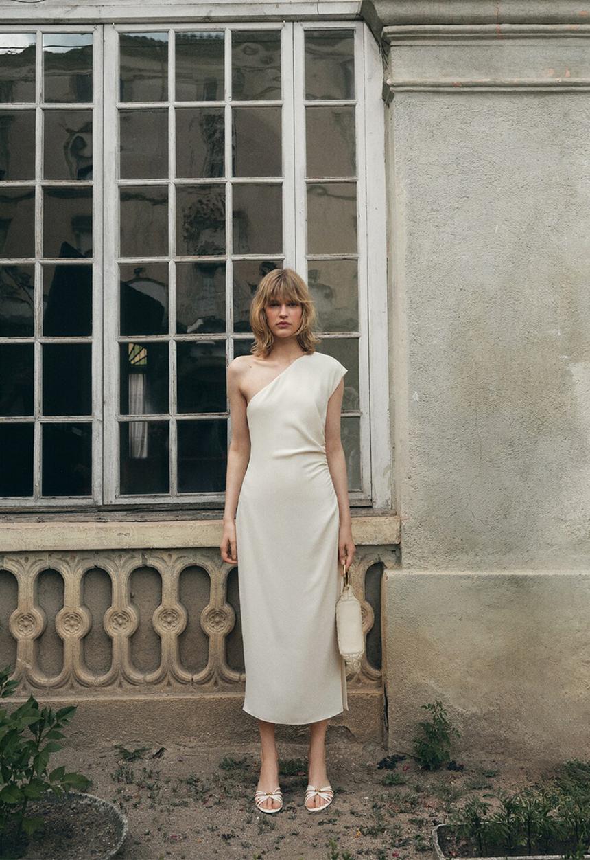 MANGO - Dress edine -  natural