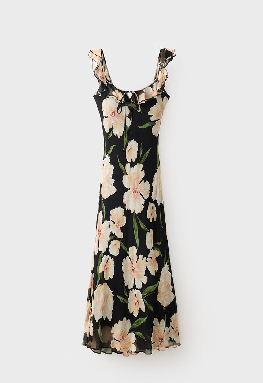 MANGO - Dress salty  - black
