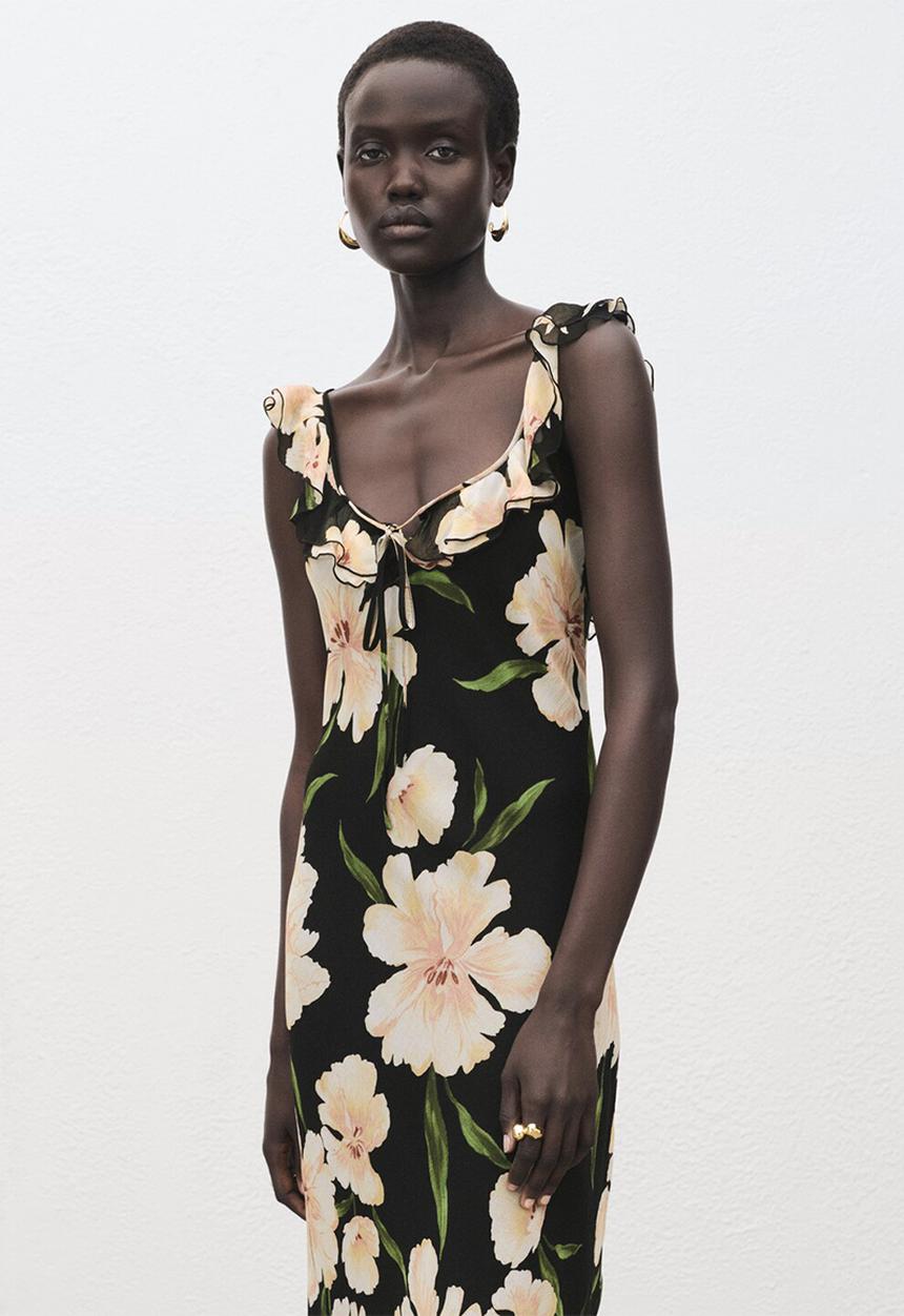 MANGO - Dress salty  - black