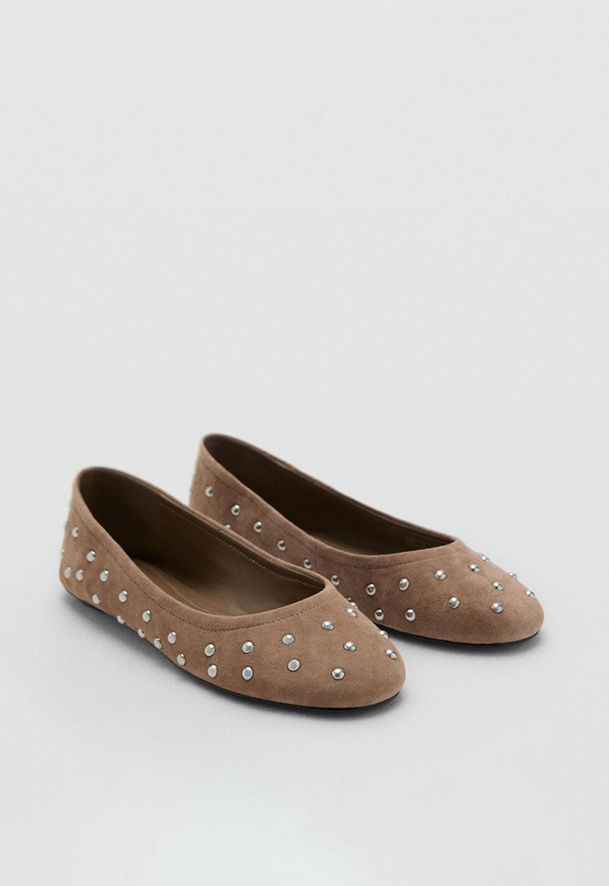 MANGO - Duma suede pump - light/pastel brown